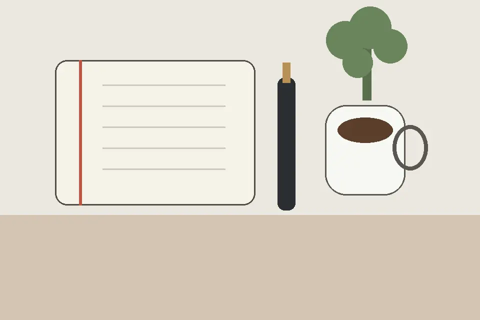 Minimal desk essentials
